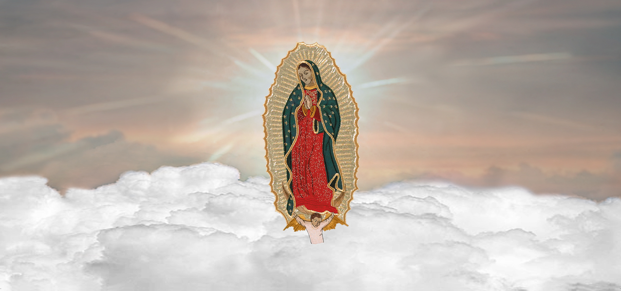 Lady of Guadalupe Bronze Clouds (Spanish)